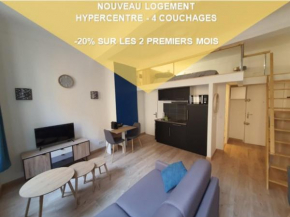 Hypercentre - Studio rénové pour 4 Pers